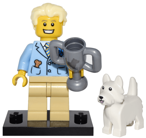 LEGO Dog Show Winner, Series 16 (Complete Set with Stand and Accessories) (col16-12) set, 2016