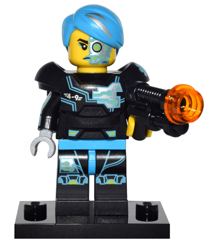LEGO Cyborg, Series 16 (Complete Set with Stand and Accessories) (col16-3) set, 2016