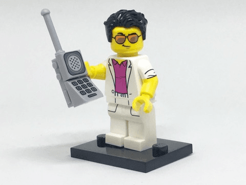 LEGO Yuppie, Series 17 (Complete Set with Stand and Accessories) (col17-12) set, 2017