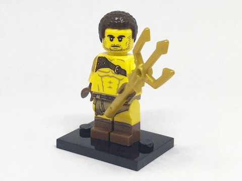 LEGO Roman Gladiator, Series 17 (Complete Set with Stand and Accessories) (col17-8) set, 2017