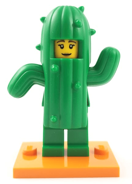 LEGO Cactus Girl, Series 18 (Complete Set with Stand and Accessories) (col18-11) set, 2018