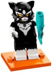 LEGO Cat Costume Girl, Series 18 (Complete Set with Stand and Accessories) (col18-12) set, 2018