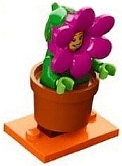 LEGO Flowerpot Girl, Series 18 (Complete Set with Stand and Accessories) (col18-14) set, 2018