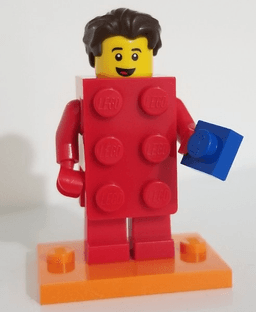 Brick Suit Guy, Series 18 (Complete Set with Stand and Accessories)