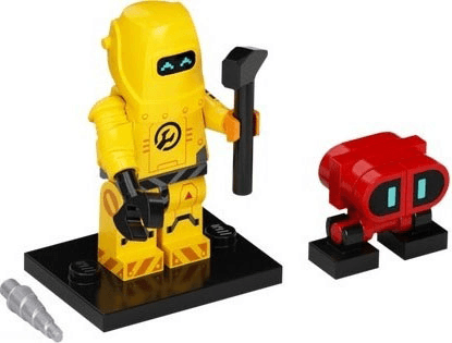 LEGO Robot Repair Tech, Series 22 (Complete Set with Stand and Accessories) (col22-1) set, 2022