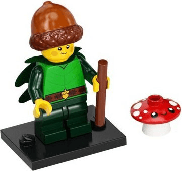 LEGO Forest Elf, Series 22 (Complete Set with Stand and Accessories) (col22-8) set, 2022