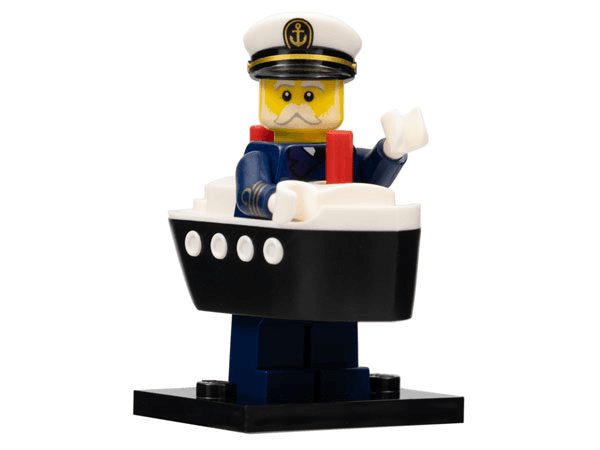 LEGO Ferry Captain, Series 23 (Complete Set with Stand and Accessories) (col23-10) set, 2022