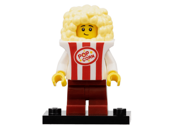 LEGO Popcorn Costume, Series 23 (Complete Set with Stand and Accessories) (col23-7) set, 2022