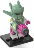 LEGO Robot Warrior, Series 24 (Complete Set with Stand and Accessories) (col24-2) set, 2023