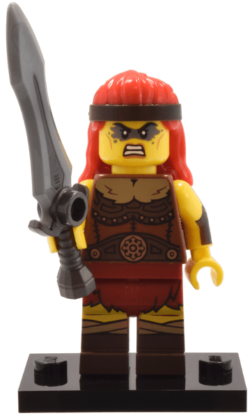 LEGO Fierce Barbarian, Series 25 (Complete Set with Stand and Accessories) (col25-11) set, 2024
