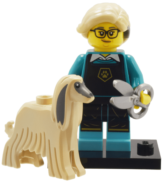 LEGO Pet Groomer, Series 25 (Complete Set with Stand and Accessories) (col25-12) set, 2024