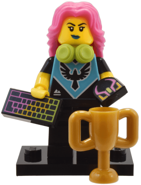 LEGO E-Sports Gamer, Series 25 (Complete Set with Stand and Accessories) (col25-2) set, 2024