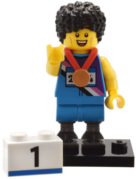 LEGO Sprinter, Series 25 (Complete Set with Stand and Accessories) (col25-4) set, 2024