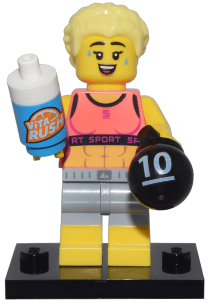 LEGO Fitness Instructor, Series 25 (Complete Set with Stand and Accessories) (col25-7) set, 2024