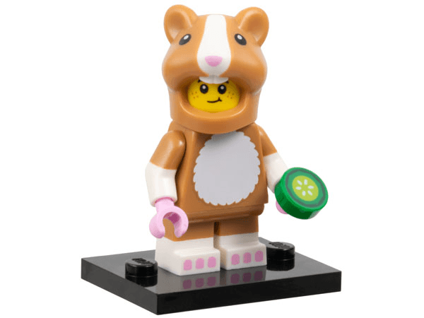 LEGO Hamster Costume Fan, Series 27 (Complete Set with Stand and Accessories) (col27-1) set, 2025