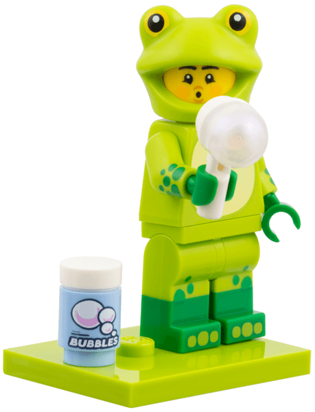 LEGO Frog Costume Fan, Series 28 (Complete Set with Stand and Accessories) (col28-5) set, 2026