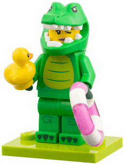 Crocodile Costume Fan, Series 28 (Complete Set with Stand and Accessories)