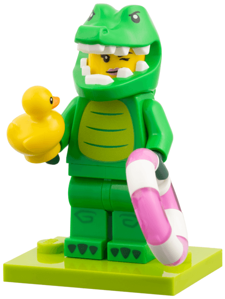 LEGO Crocodile Costume Fan, Series 28 (Complete Set with Stand and Accessories) (col28-8) set, 2026
