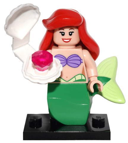 LEGO Ariel, Disney, Series 1 (Complete Set with Stand and Accessories) (coldis-18) set, 2016