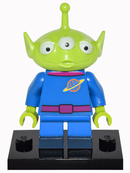 LEGO Alien, Disney, Series 1 (Complete Set with Stand and Accessories) (coldis-2) set