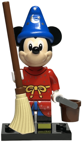 LEGO Sorcerer's Apprentice Mickey, Disney 100 (Complete Set with Stand and Accessories) (coldis100-4) set, 2023