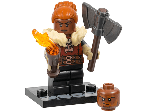 LEGO Dwarf Barbarian, Dungeons & Dragons (Complete Set with Stand and Accessories) (coldnd-1) set, 2024