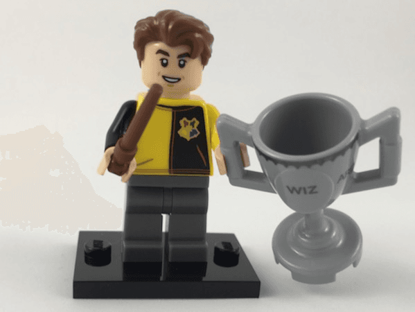 LEGO Cedric Diggory, Harry Potter, Series 1 (Complete Set with Stand and Accessories) (colhp-12) set, 2018