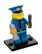 LEGO Chief Wiggum, The Simpsons, Series 1 (Complete Set with Stand and Accessories) (colsim-15) set, 2014