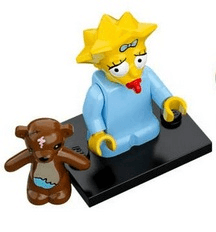 LEGO Maggie Simpson, The Simpsons, Series 1 (Complete Set with Stand and Accessories) (colsim-5) set, 2014