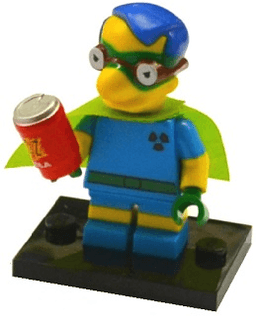 Fallout Boy Milhouse, The Simpsons, Series 2 (Complete Set with Stand and Accessories)
