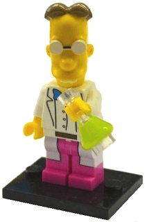 LEGO Professor Frink, The Simpsons, Series 2 (Complete Set with Stand and Accessories) (colsim2-9) set, 2015