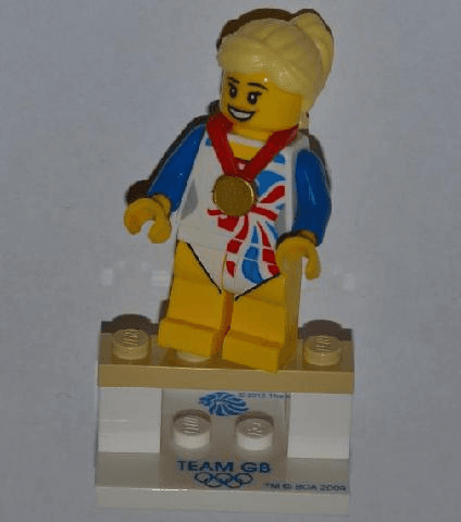 LEGO Flexible Gymnast, Team GB (Complete Set with Stand and Accessories) (coltgb-6) set, 2012