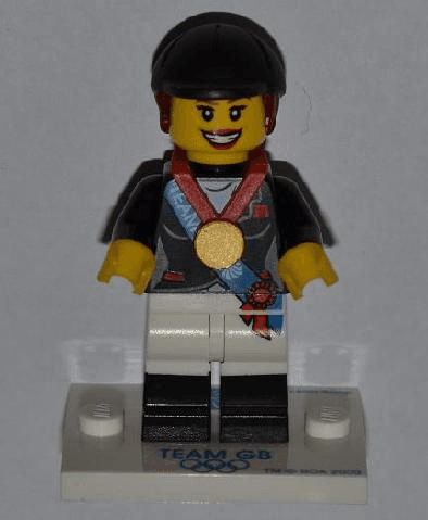 LEGO Horseback Rider, Team GB (Complete Set with Stand and Accessories) (coltgb-8) set, 2012