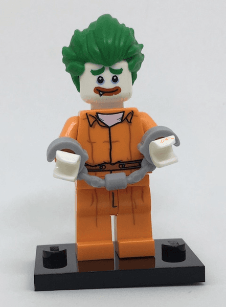 LEGO Arkham Asylum Joker, The LEGO Batman Movie, Series 1 (Complete Set with Stand and Accessories) (coltlbm-8) set, 2017