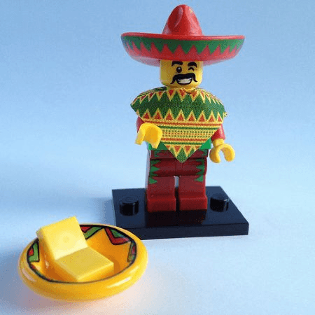 LEGO Taco Tuesday Guy, The LEGO Movie (Complete Set with Stand and Accessories) (coltlm-12) set, 2014