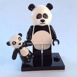 Panda Guy, The LEGO Movie (Complete Set with Stand and Accessories)