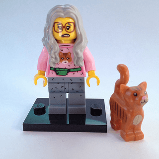 LEGO Mrs. Scratchen-Post, The LEGO Movie (Complete Set with Stand and Accessories) (coltlm-6) set, 2014