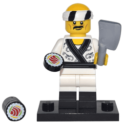 LEGO Sushi Chef, The LEGO Ninjago Movie (Complete Set with Stand and Accessories) (coltlnm-19) set
