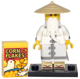 Master Wu, The LEGO Ninjago Movie (Complete Set with Stand and Accessories)