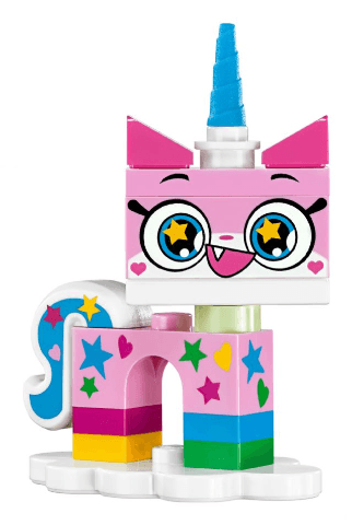 LEGO Rainbow Unikitty, Unikitty!, Series 1 (Complete Set with Stand) (coluni1-1) set, 2018