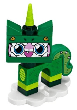 LEGO Dinosaur Unikitty, Unikitty!, Series 1 (Complete Set with Stand) (coluni1-4) set, 2018