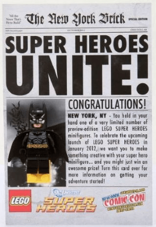 LEGO Batman - New York Comic-Con 2011 Exclusive (comcon018-1) set, 2011