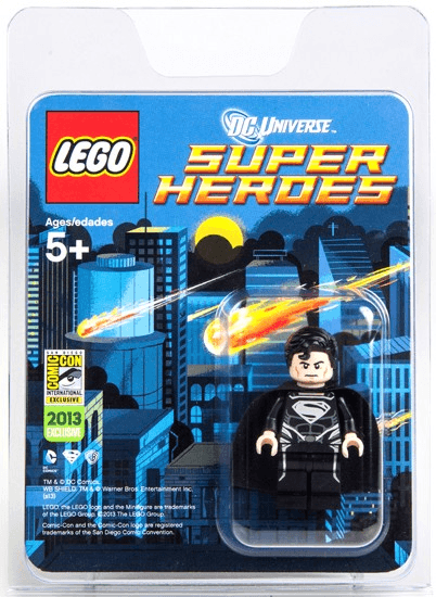 LEGO Superman in Black Costume - San Diego Comic-Con 2013 Exclusive blister pack (comcon029-1) set, 2013