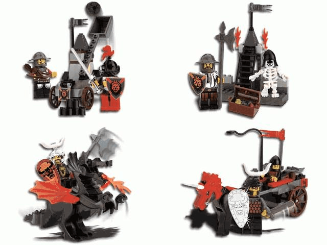 LEGO Knight's Kingdom Chrome Series (complete set) (kkchrome-1) set, 2000
