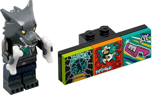 LEGO Werewolf Drummer, Vidiyo Bandmates, Series 1 (Complete Set with Stand and Accessories) (vidbm01-12) set, 2021