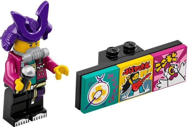 LEGO Samurapper, Vidiyo Bandmates, Series 1 (Complete Set with Stand and Accessories) (vidbm01-2) set, 2021