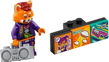 Red Panda Dancer, Vidiyo Bandmates, Series 1 (Complete Set with Stand and Accessories)