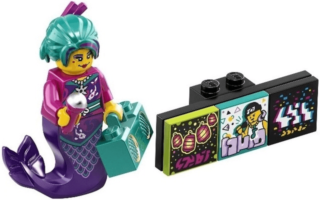 LEGO Karaoke Mermaid, Vidiyo Bandmates, Series 2 (Complete Set with Stand and Accessories) (vidbm02-6) set, 2021
