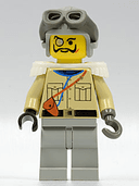 Lord Sam Sinister / Baron von Barron - Tan Shirt, Light Gray Legs, Light Gray Aviator Cap, Dark Gray Goggles, White Epaulettes