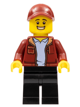 Male, Dark Red Jacket, Black Legs, Dark Red Cap